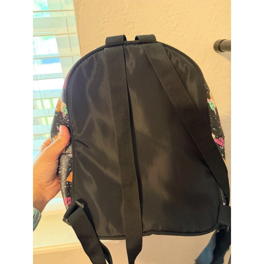 Star Wars Grogu Baby Yoda Mini Backpack Black Pink Mandalorian The Child Bag